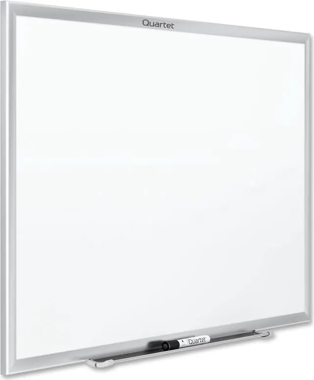 Alt view image 6 of 20 - Quartet Classic Series Melamine Whiteboard 36 x 24 Silver Aluminum Frame S533