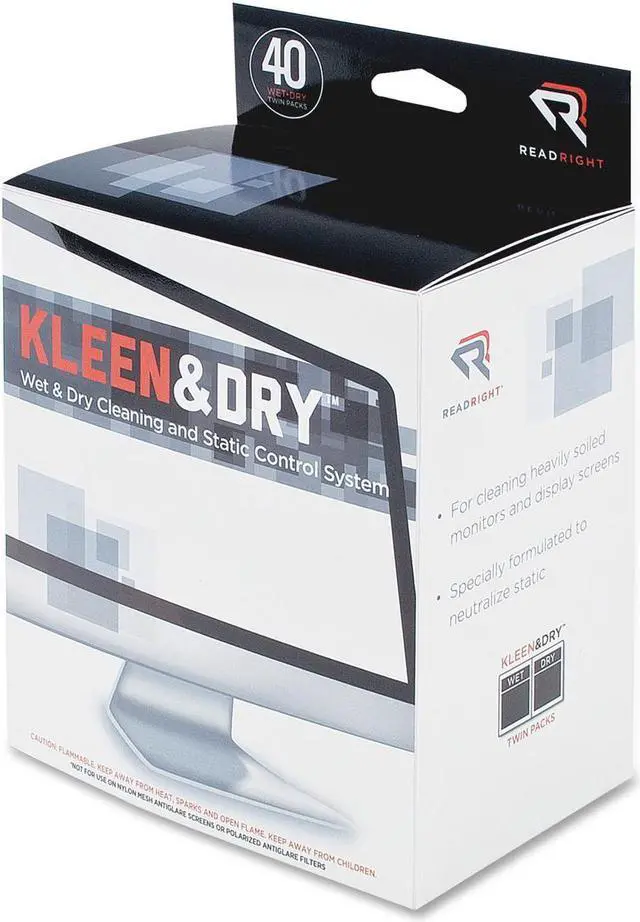 Alt view image 2 of 3 - Read Right Kleen and Dry Screen Cleaning Pad