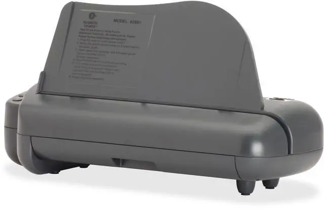 Alt view image 3 of 9 - Business Source Electric 3H Punch 1/4" 30 Sht Cap 17-3/4"x5-1/4"x8-1/4" GY 62901