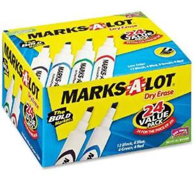 Alt view image 4 of 4 - Avery Marks-A-Lot Dry-erase Markers Bonus Pack