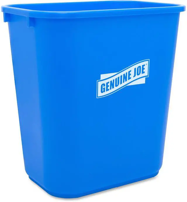 Alt view image 7 of 10 - Genuine Joe Recycling Wastebasket 28-1/2 Quart 14-1/2"x10-1/2"x15" BE 57257