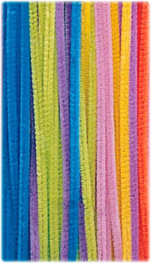 Alt view image 2 of 3 - Chenille Kraft Jumbo Chenille Neon Pipe Cleaners