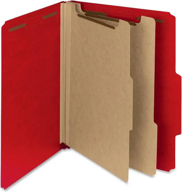 Alt view image 2 of 7 - Smead Recycled Pressbrd 2-Dvdr Classfctn Folders