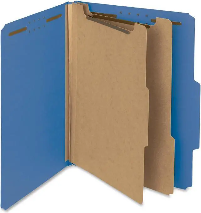 Alt view image 2 of 7 - Smead Recycled Pressbrd 2-Dvdr Classfctn Folders