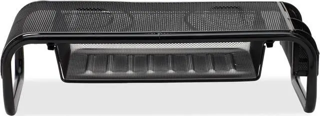 Main image of Lorell Monitor/Printer Stand 20"x12"x5-1/4" Black Mesh 84148