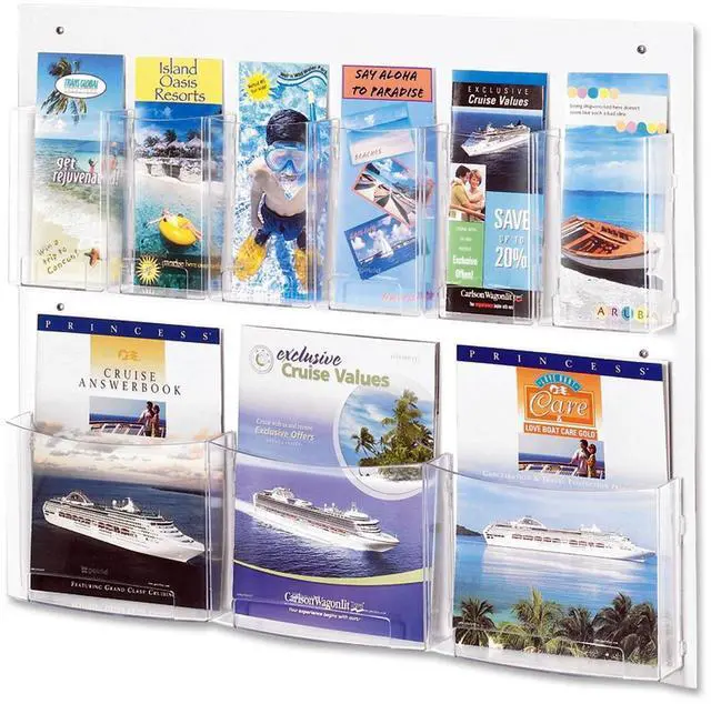 Alt view image 7 of 16 - Safco Clear2c Magazine/Pamphlet Display 5666CL