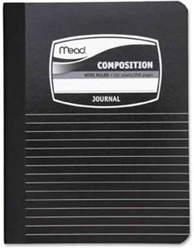 Alt view image 4 of 9 - Mead Composition Book Special Ruled 9-3/4"x7-1/2" Black Marble 09920