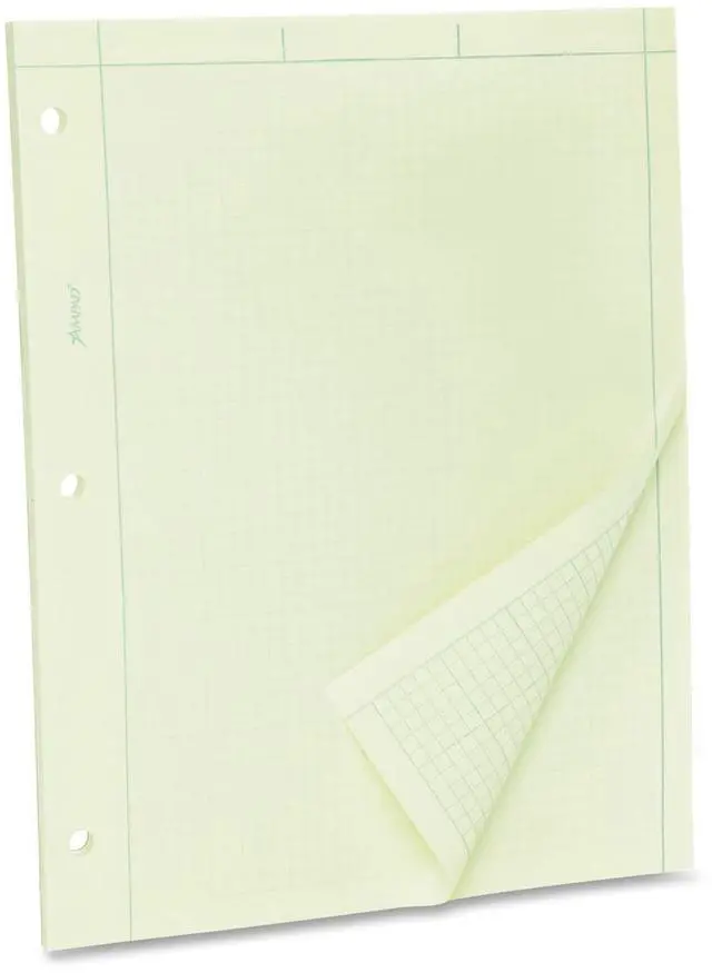 Alt view image 3 of 3 - Tops Green Tint Engineer's Quadrille Pad
