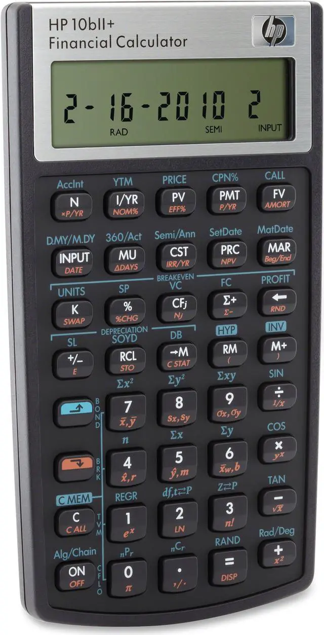 Alt view image 5 of 6 - HP Calculators NW239AA#ABA Hp 10bii+ financial calculator