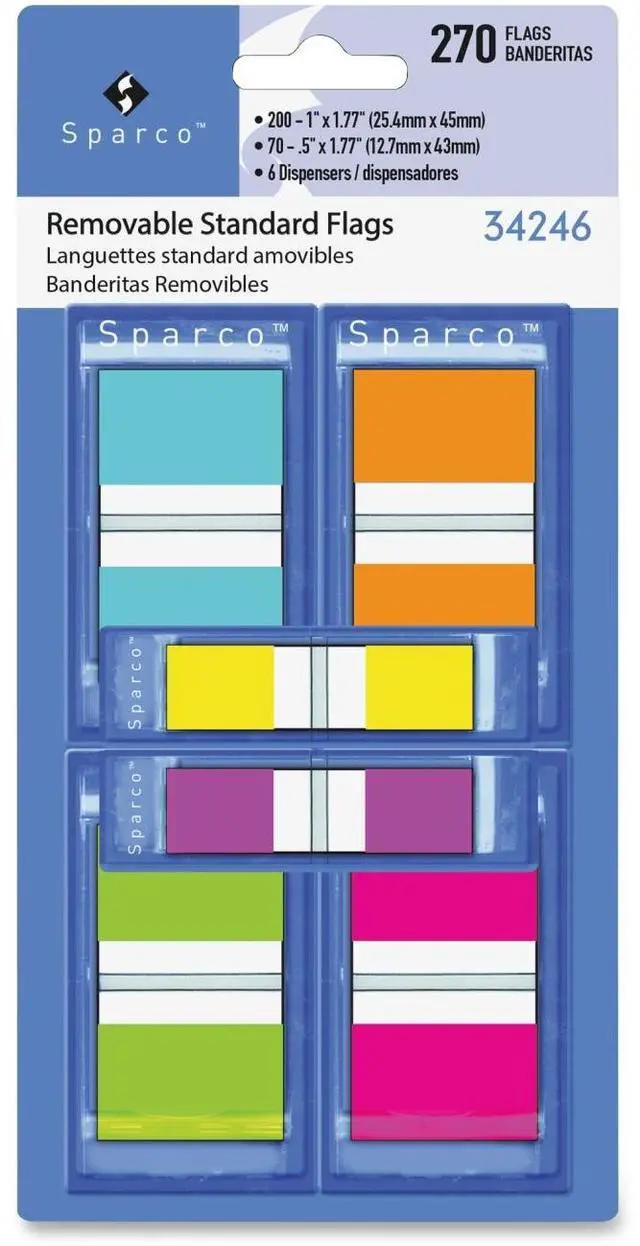 Alt view image 2 of 2 - Sparco Assorted Pop-Up Flags Combo Pack
