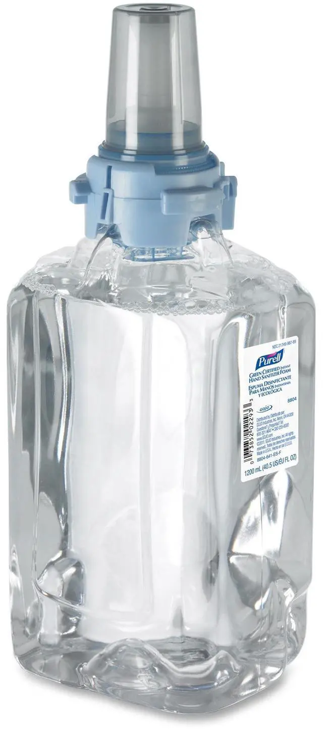 Main image of Purell 880403CT Instant Hand Sanitizer Refill, 1200mL, FragranceFree, 3/Carton, 1 Carton
