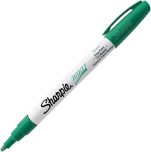 Alt view image 5 of 5 - Permanent Paint Marker, Fine Point, Green
