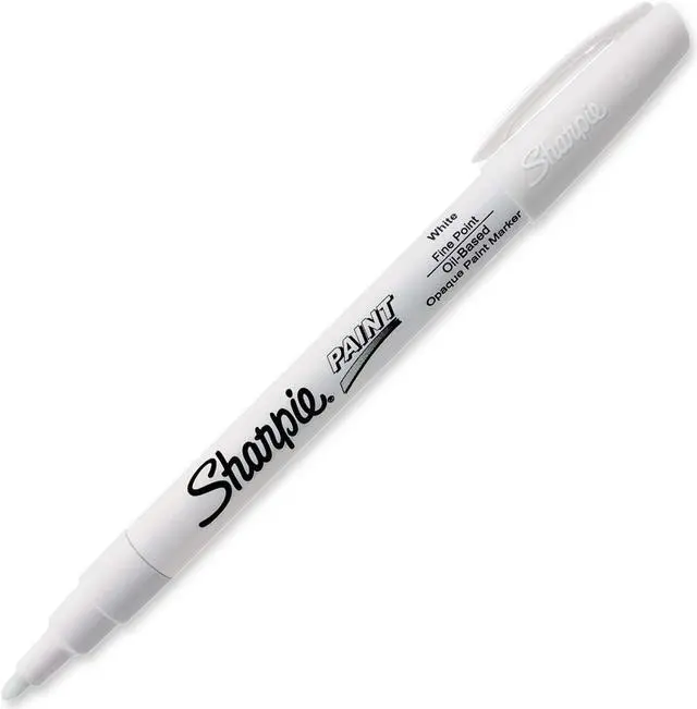 Alt view image 5 of 5 - Permanent Paint Marker, Fine Point, White