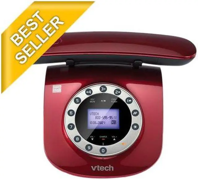 Alt view image 4 of 4 - Vtech Retro Phone in RED