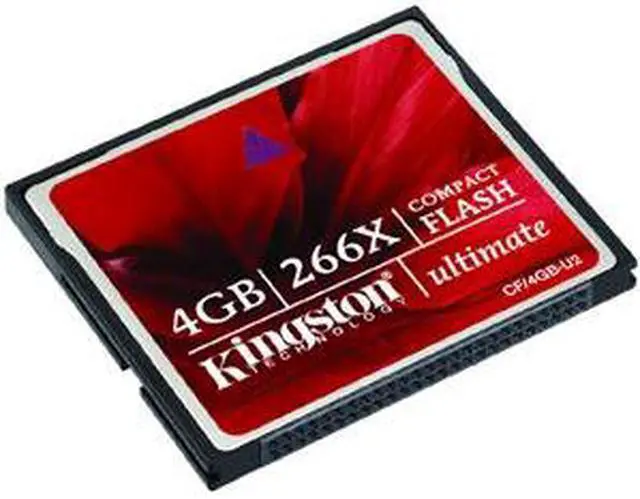 Main image of Kingston 4GB Compact Flash (CF) Flash Card w/Recovery s/w Model CF/4GB-U2