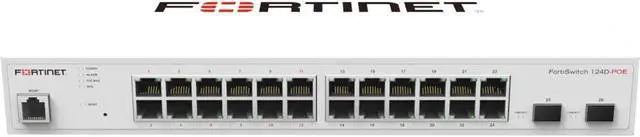 Alt view image 3 of 7 - Fortinet FortiSwitch 124D-POE Ethernet Switch