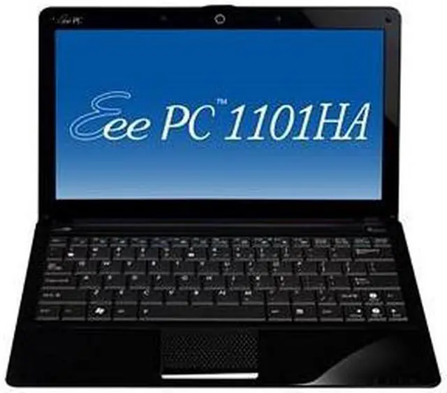Alt view image 5 of 6 - ASUS Eee PC 1101HA (Seashell) 1101HA-MU1X-BK Black Intel Atom Z520 11.6" WXGA 1GB Memory 160GB HDD NetBook