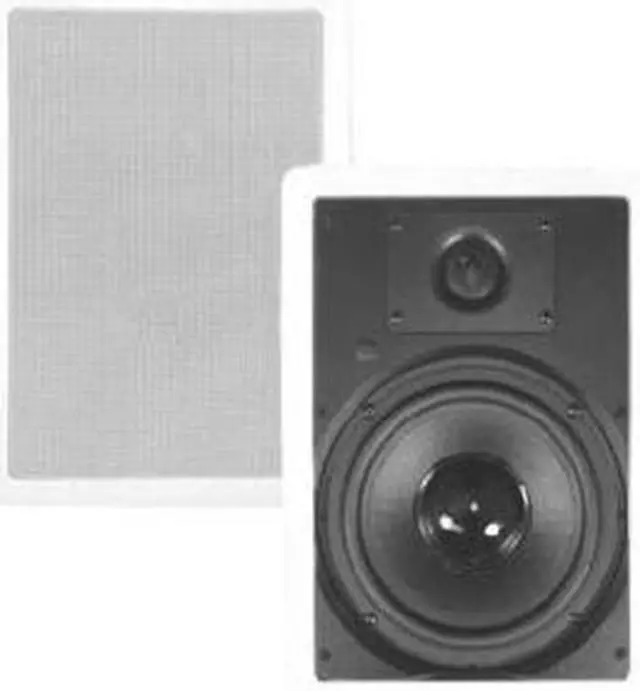Alt view image 7 of 7 - Theater Solutions by Goldwood TS65W In Wall 6.5" Speakers Surround Sound Home Theater Pair