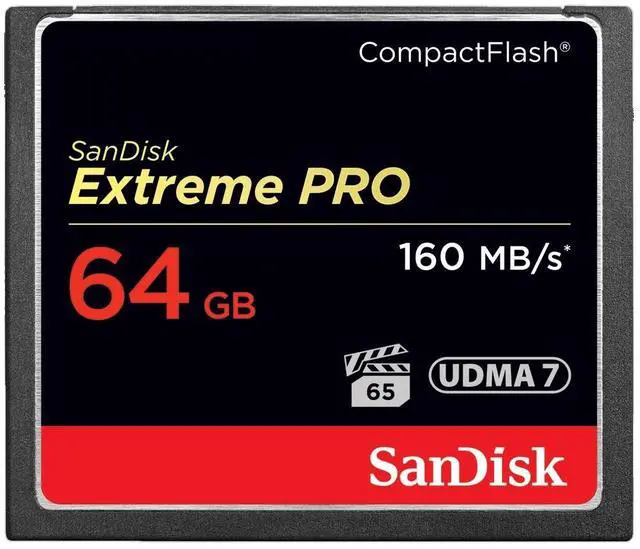 Alt view image 3 of 20 - Sandisk Extreme Pro Compactflash 64 Gb