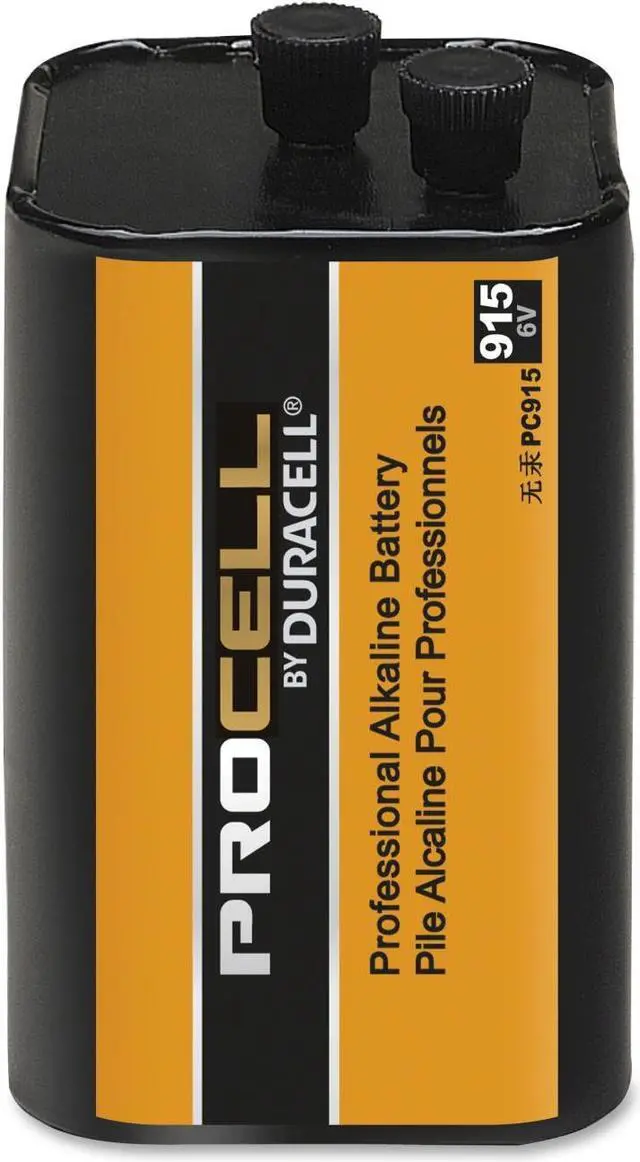Alt view image 9 of 13 - DURACELL PROCELL 6V Screw Terminal Alkaline Lantern Battery