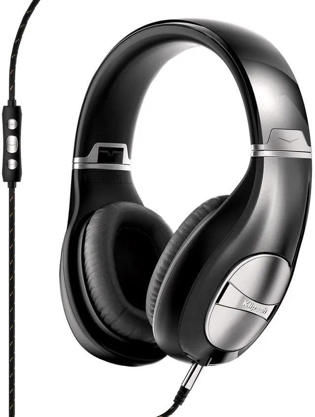 Alt view image 5 of 5 - Klipsch STATUS Over-Ear Headphones with Remote + Mic (Black)