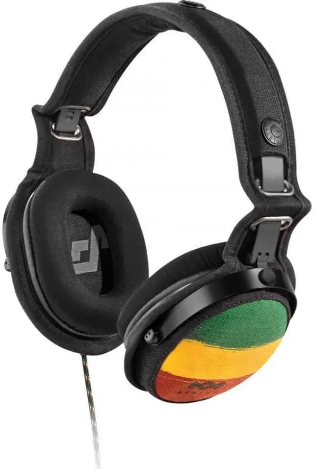 Alt view image 6 of 6 - The House of Marley Rise Up Rasta On-Ear Headphones