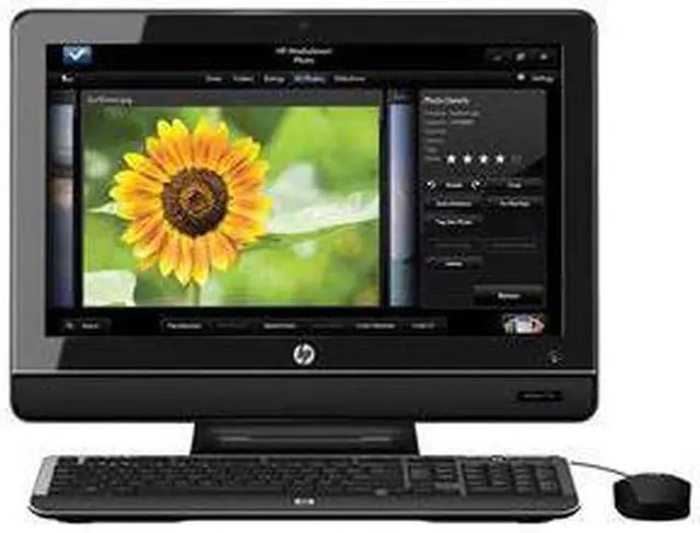 Alt view image 2 of 4 - HP All-in-one PC Omni 100-5052 (BT569AA#ABC) AMD Athlon II X2 250u 3GB DDR3 500GB HDD 20.0" Windows 7 Home Premium 64-Bit
