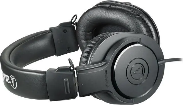 Alt view image 2 of 8 - Audio-Technica ATH-M20x Professional Studio Monitor Headphones- Black