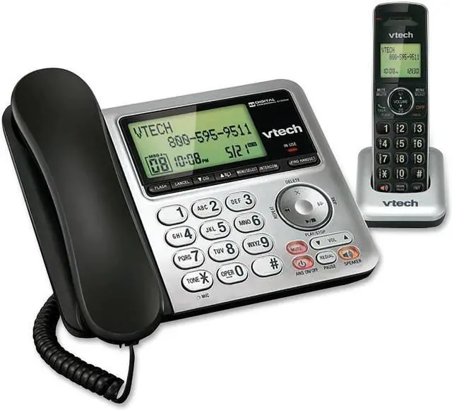 Alt view image 6 of 10 - Vtech Corded/Cordless CID/ITAD