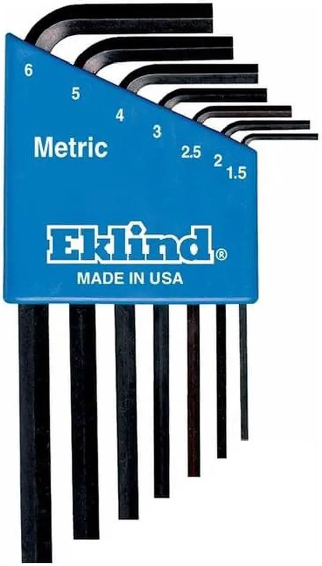 Alt view image 4 of 9 - Eklind Tool 269-10507 7Pc. Metric L-Wrench Hexkey Set Short Arm
