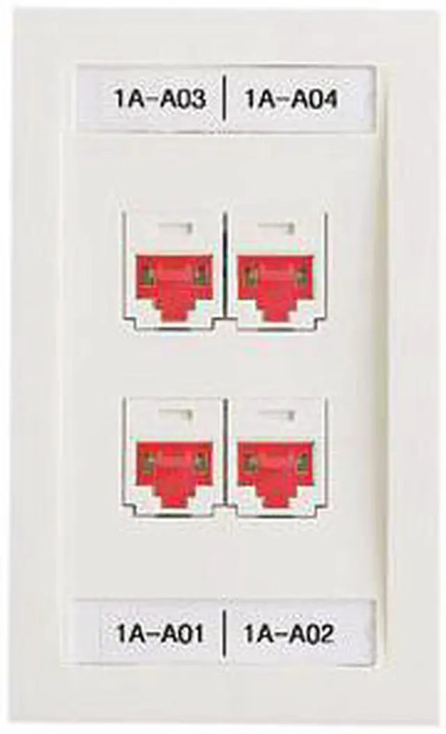 Main image of Network Blackout Jack,Copper,Red,Pk100 PANDUIT PSL-DCJB-C