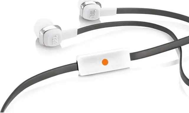 Alt view image 4 of 5 - JBL J22A High-Performance In-Ear Headphones with Microphone - White