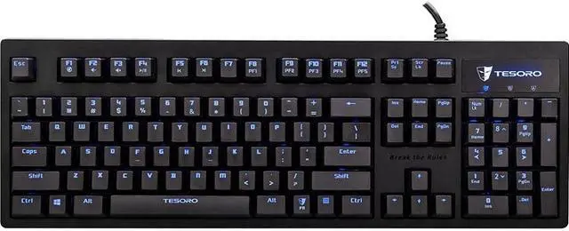 Alt view image 10 of 13 - Tesoro Excalibur G7NL Backlit Mechanical Gaming Keyboard w/ Blue Switch