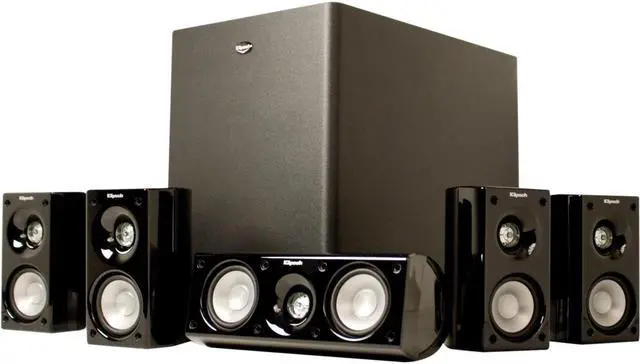 Alt view image 15 of 16 - Klipsch HD 300 Compact 5.1 Home Theater with Powered Subwoofer