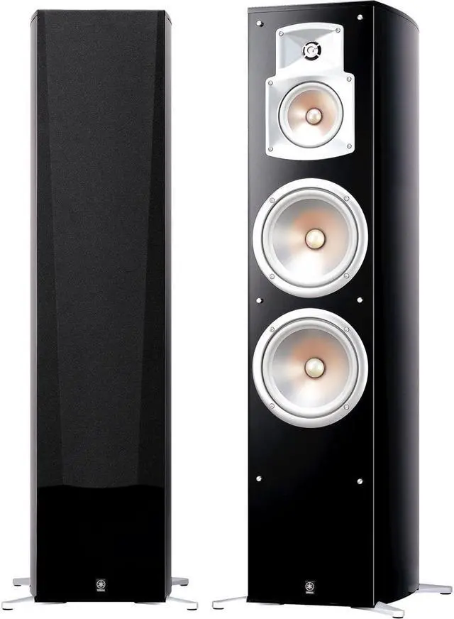 Alt view image 2 of 3 - Yamaha NS-777 Floor Standing Home Theater Speaker (Black, Single)