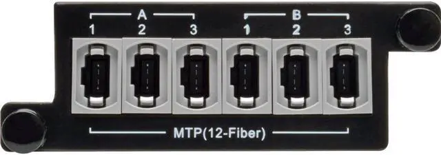 Alt view image 3 of 17 - Tripp Lite 2 x 24 Fiber MTP/MPO to 6 x 12 Fiber MTP/MPO Breakout Cassette (N482-2M24-6M12)