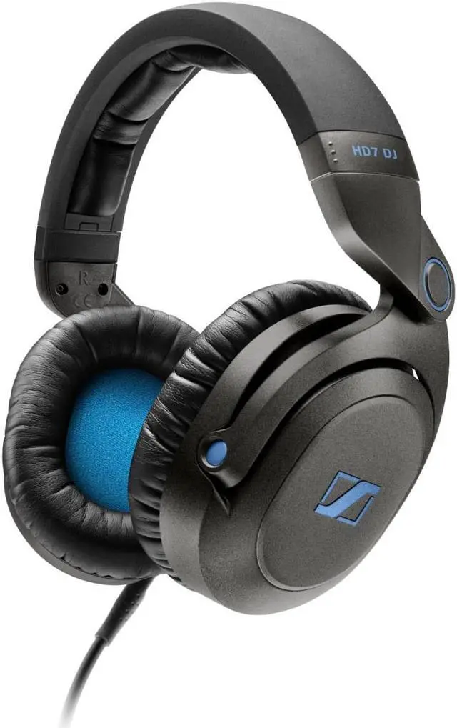Alt view image 3 of 8 - Sennheiser HD7 DJ Headphones Closed Over-Ear (Black)