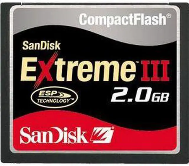 Main image of SanDisk EXTREME III 2GB Compact Flash (CF) Flash Media Model SDCFX3-2048