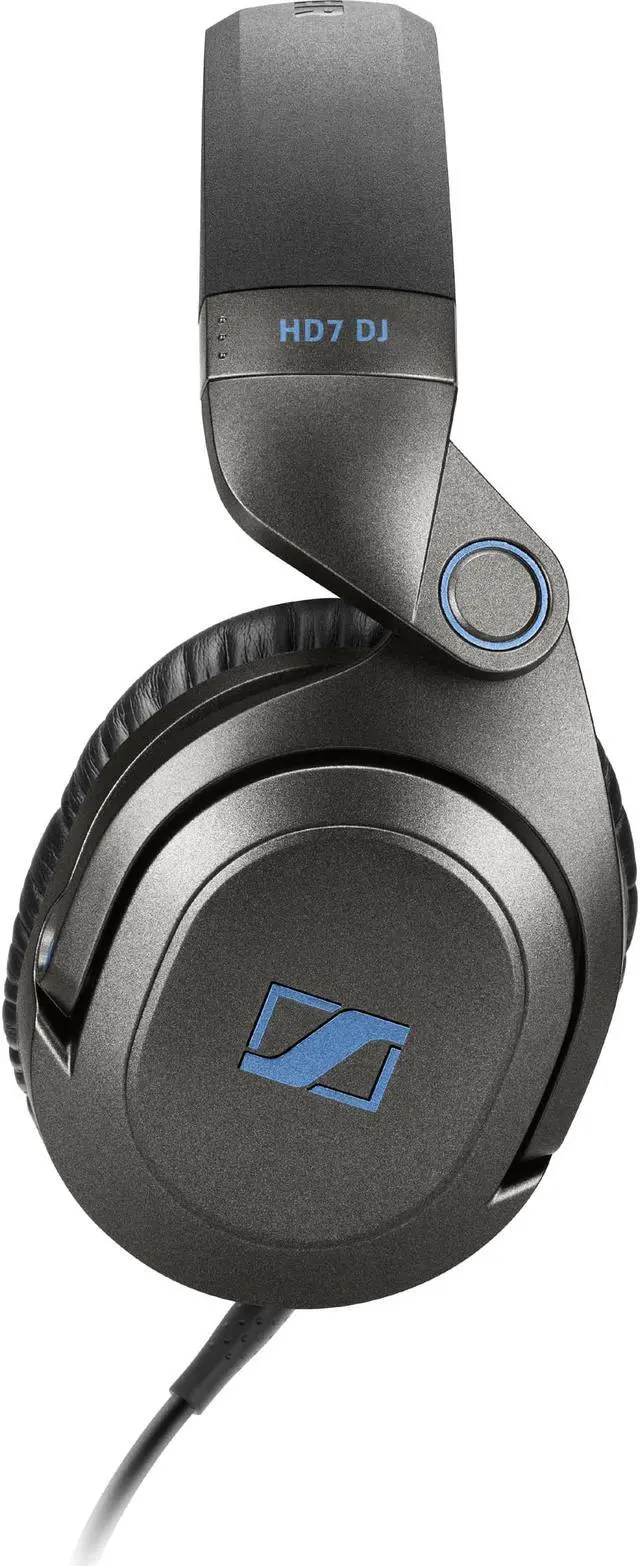 Alt view image 5 of 8 - Sennheiser HD7 DJ Headphones Closed Over-Ear (Black)