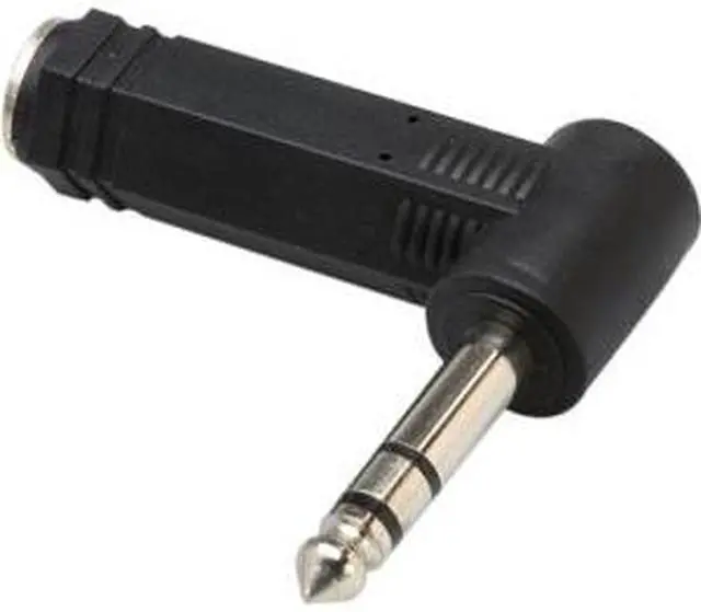 Alt view image 5 of 8 - Adapter 1/4 Stereo (F) to RT Angle 1/4 Stereo (M) Cable Adapter