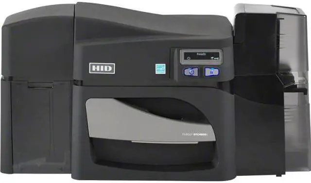 Main image of Fargo DTC4500E Desktop Dye Sublimation/Thermal Transfer Printer Color Card Print Ethernet USB 055520