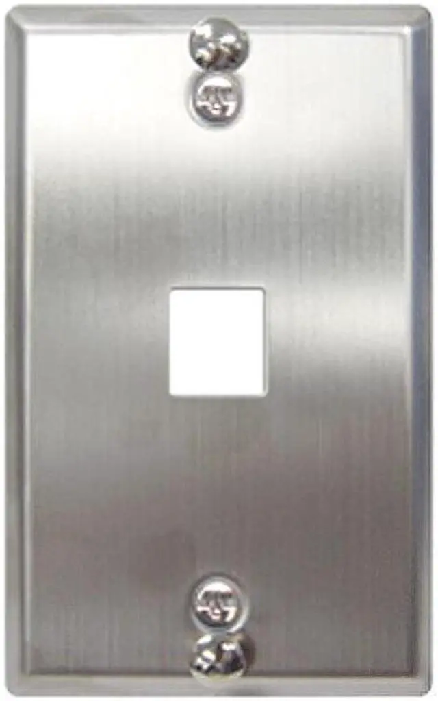 Main image of WALL PLATE- PHONE- FLUSH- 1-PORT- SS