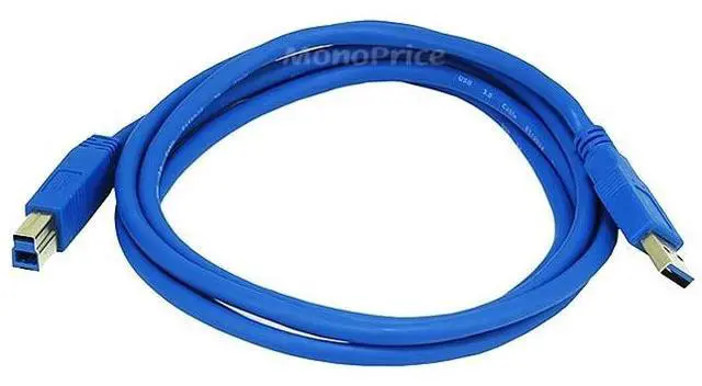 Alt view image 4 of 5 - 6ft USB 3.0 A Male to B Male 28/24AWG Cable (Gold Plated)