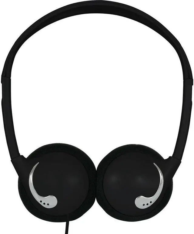 Alt view image 5 of 7 - Koss KPH25K Black Ultra-lightweight Headphones with Folding Design