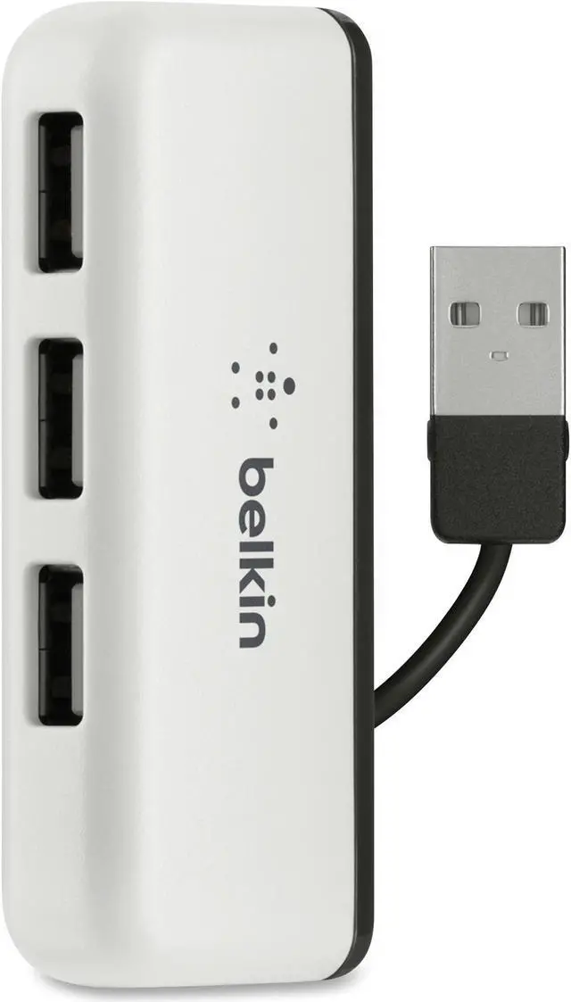 Alt view image 2 of 14 - Belkin 4-port Travel Hub