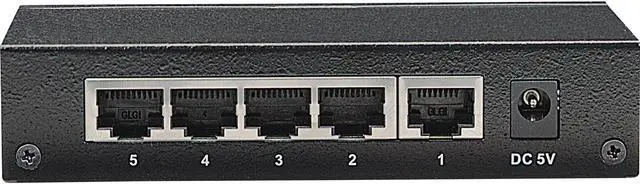 Alt view image 2 of 19 - Intellinet 5-Port Gigabit Ethernet Switch, Desktop Size, Metal Housing, IEEE 802.3az (Energy Efficient Ethernet)