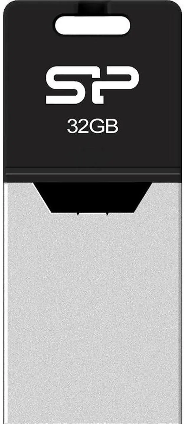 Alt view image 7 of 8 - Silicon Power Mobile X20 32GB USB 2.0 OTG Flash Drive for Android Smartphone/Tablet, Silver/Black
