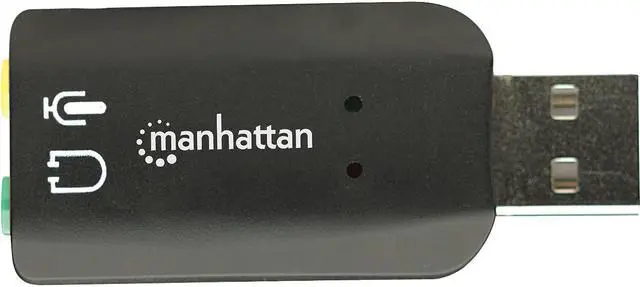Alt view image 6 of 20 - MANHATTAN HI-SPEED USB 2.0 3-D SOUND ADAPTER IMPROVES AUDIO ACCESS AND PERFORMAN
