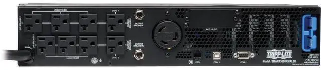 Alt view image 5 of 20 - TRIPP LITE SmartPro SM3000RM2UTAA 3000VA 2250W 9 Outlets UPS