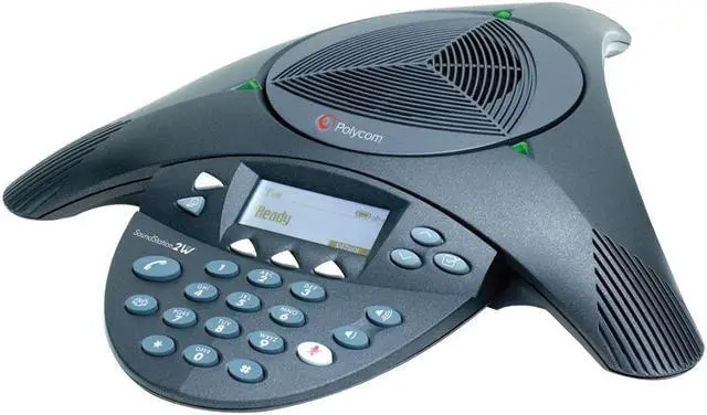 Alt view image 2 of 10 - Polycom 2200-07800-160 Wireless Conference Phone SoundStation2W DECT 6.0